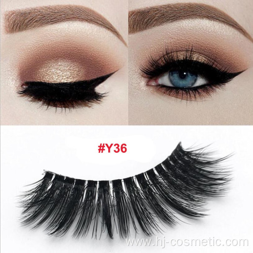 Wholesale 3D Faux Mink Lashes Invisible Band Silk Eyelashes